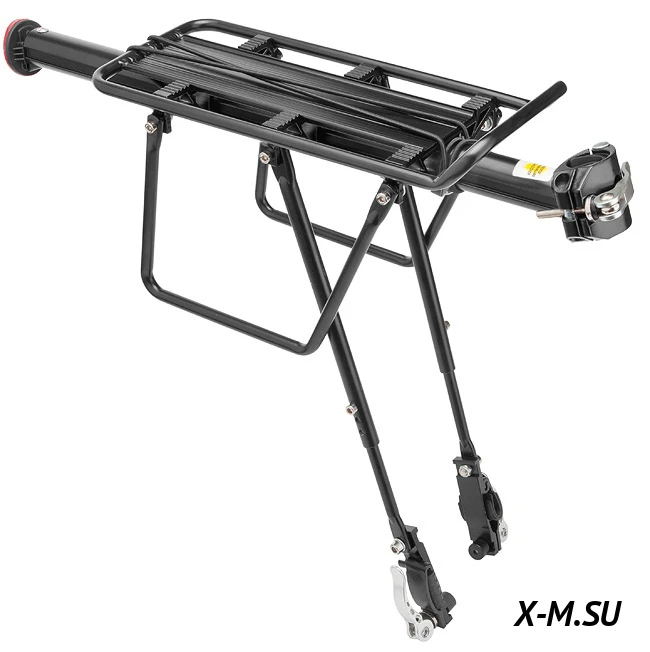 Багажник 20"-28" BLF-H27-3 универсальный быстросъёмный алюминиевый чёрный 10056 Багажник 20"-28" BLF-H27-3 универсальный быстросъёмный алюминиевый чёрный 10056