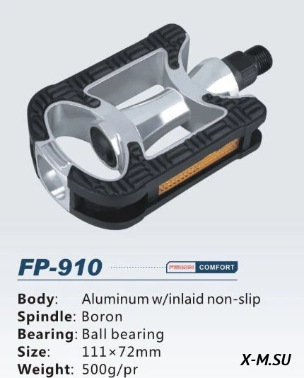 Педали бренд "VORON" FP-910, алюминий/пластик, ось из бористой стали, шариковый подшипник, резьба 9/ Педали бренд "VORON" FP-910, алюминий/пластик, ось из бористой стали, шариковый подшипник, резьба 9/