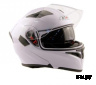 Шлем (модуляр) Ataki FF902 Solid белый глянцевый