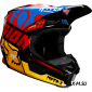 Мотошлем подростковый Fox V1 Czar Youth Helmet Black/Yellow