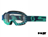 Очки Hustle MX Enduro blue/teal clear