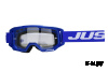 Очки для мотокросса JUST1 VITRO синие/белые, зеркальные