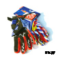 Перчатки KINI Red Bull KTM Blue/Red