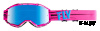 Очки для мотокросса FLY RACING ZONE (2019) розовые/бирюзовые, зеркальные-синие