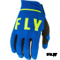 Перчатки FLY RACING LITE синие/чёрные/Hi-Vis жёлтые (2020)