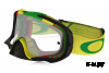 Очки для мотокросса OAKLEY Crowbar Biohazard Rasta желтые-зеленые / прозрачная (OO7025-37)