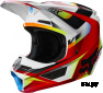 Мотошлем Fox V1 Motif Helmet Red/White