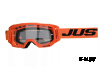Очки для мотокросса JUST1 VITRO оранжевые/черные, зеркальные